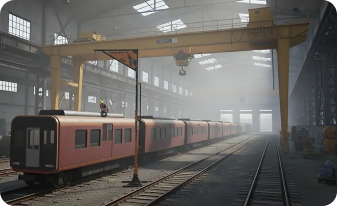 Out Rig Girafe in industrial setting